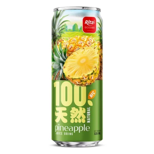 100%天然菠萝汁饮料 325ml 纤体罐