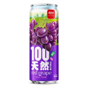 100%天然红葡萄汁饮品 325ml 纤体罐