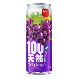100%天然红葡萄汁饮品 325ml 纤体罐