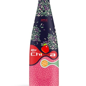 1000毫升玻璃瓶装苹果味奇亚籽饮料