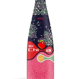 1000毫升玻璃瓶装苹果味奇亚籽饮料