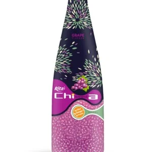 1000毫升玻璃瓶装葡萄味奇亚籽饮料