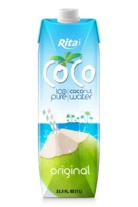 100%有机椰子水原味无添加糖1L纸盒