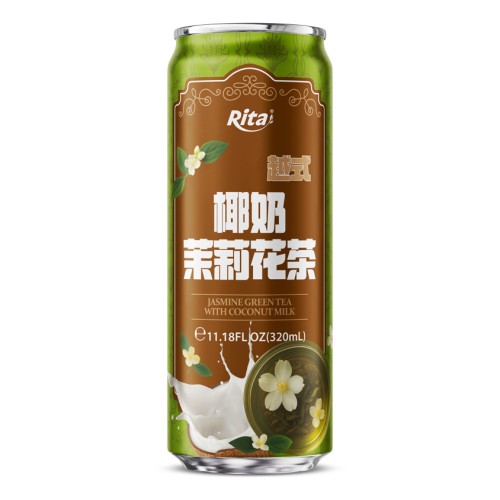 11.18 Fl Oz (320ml) Jasmine Green Tea with Coconut Milk