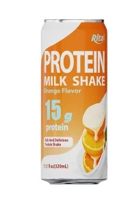 橙味蛋白奶昔11.1液体盎司罐