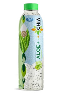 16.9 Fl Oz Rita Aloe Vera Drink with Chia Seed Original Flavor PET Bottle