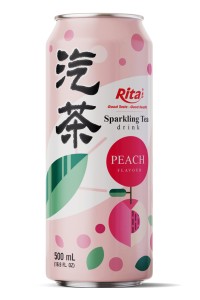 16.9 盎司罐装气泡茶饮料混合桃子味