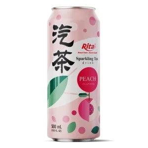 16.9 盎司罐装气泡茶饮料混合桃子味
