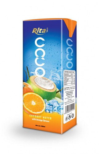 200ml Coconut  water with orange  1
