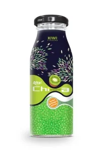 200毫升玻璃瓶装奇异果味奇亚籽饮料