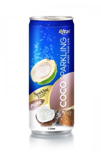 250ml Alu Can Pure Sparkling Coconut Water