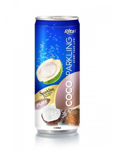 250ml Alu Can Pure Sparkling Coconut Water