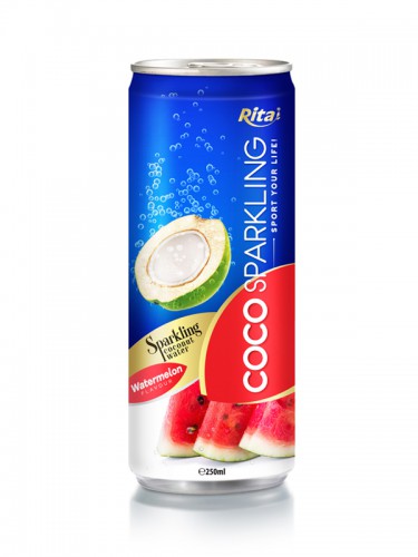 250ml Alu Can Watermelon Flavour Sparkling Coconut Water