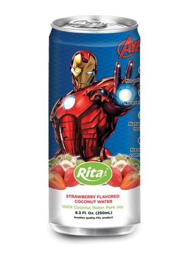 250毫升铝罐草莓味椰子水
