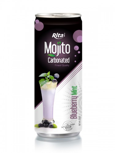 250ml Carbonated Blueberry Mint Mojito Drink