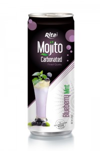 250ml Carbonated Blueberry Mint Mojito Drink