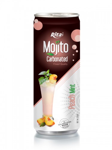 250ml Carbonated Peach Mint Mojito Drink