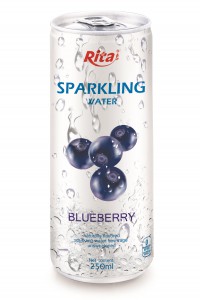 250ml Slim Can Blueberry Flavored Sparkling Water