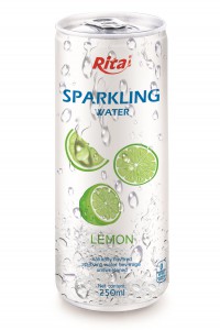 250ml Slim Can Lemon Flavored Sparkling Water
