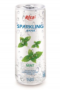 250ml Slim Can Mint Flavored Sparkling Water