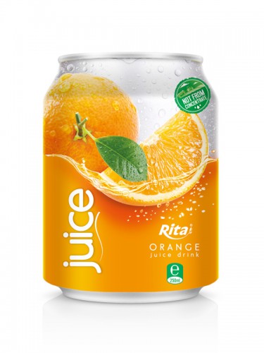 250ml alu can Orange Juice Drink