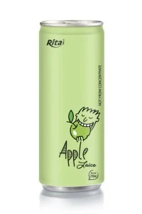 250毫升铝罐装苹果汁