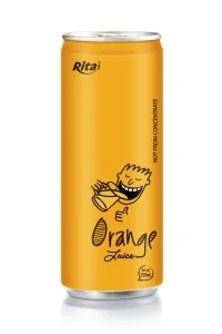 250毫升铝罐装橙汁