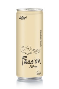 250毫升铝罐装百香果果汁