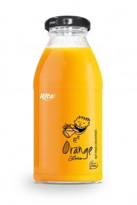250毫升玻璃瓶装橙汁