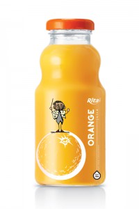 250ml glass bottle orange juice
