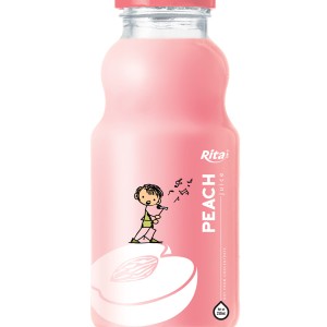 250毫升玻璃瓶装水蜜桃汁
