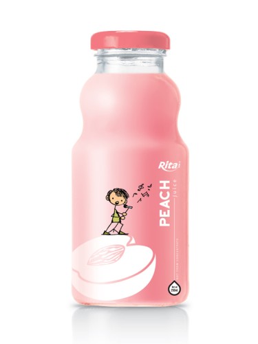 250毫升玻璃瓶装水蜜桃汁
