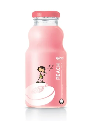 250毫升玻璃瓶装水蜜桃汁