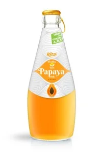 290毫升玻璃瓶装木瓜汁饮料