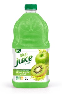 营养饮料NFC青苹果和猕猴桃2L PET瓶