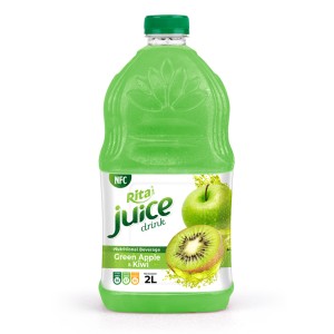营养饮料NFC青苹果和猕猴桃2L PET瓶