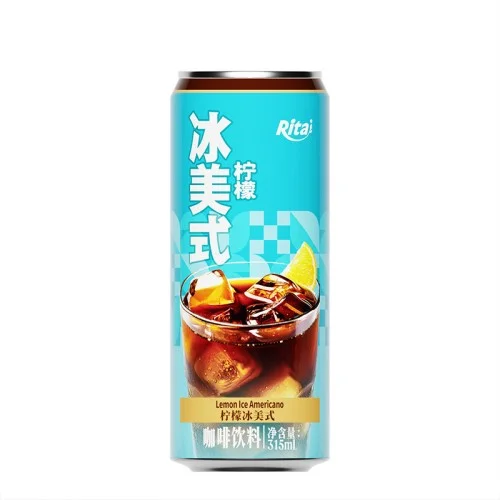 柠檬风味冰美式咖啡 315毫升细长罐