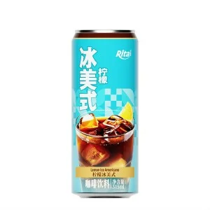柠檬风味冰美式咖啡 315毫升细长罐
