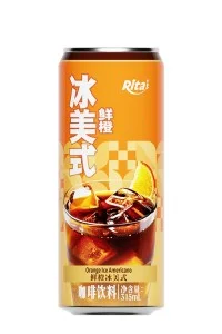 橙子风味冰美式咖啡 315毫升细长罐