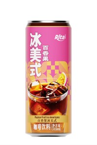 百香果风味冰美式咖啡315毫升细长罐