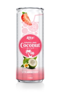 320毫升罐装草莓味含汽椰子水