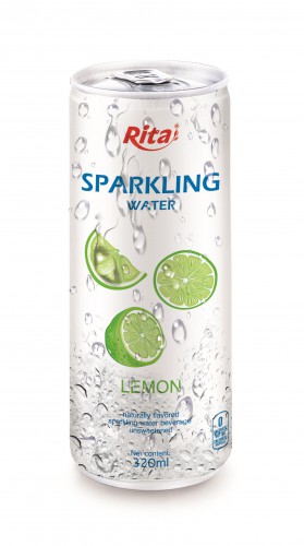 320ml Slim Can Lemon Flavored Sparkling Water