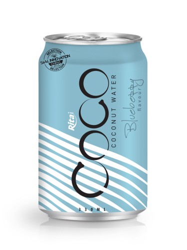 330毫升铝罐装蓝莓味椰子水