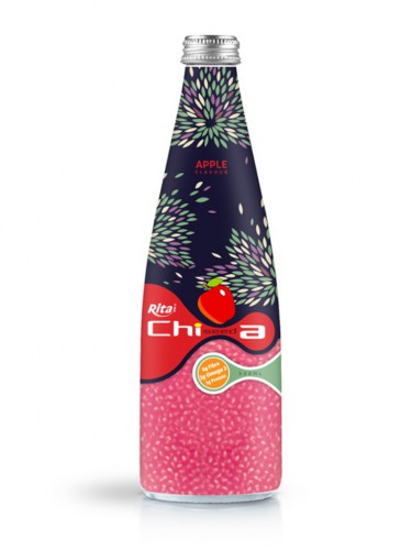 330ml Glass bottle Apple flavor Chia Seed Drink