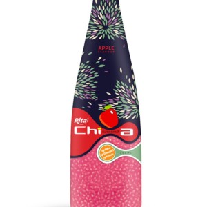 330毫升玻璃瓶装苹果味奇亚籽饮料