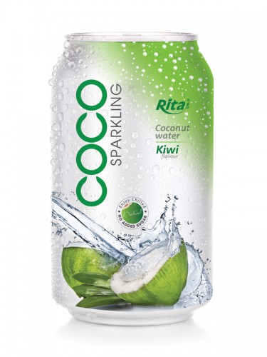 330ml Kiwi flavor Sparkling Coconut Water
