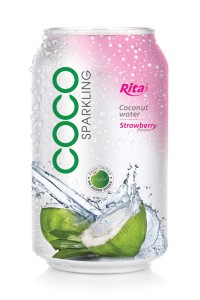 草莓味含汽椰子水