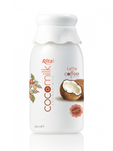 360ml PP bottle Coconut Milk with Latte Coffee