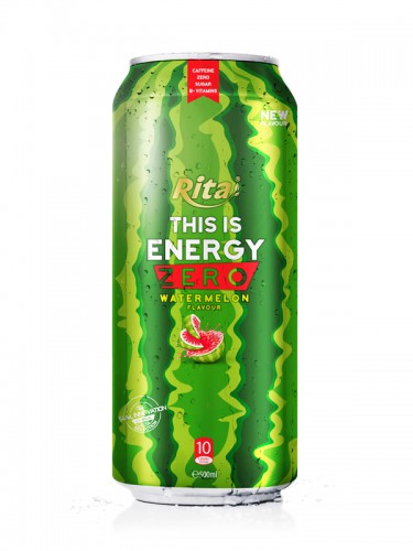 500ml Alu Can Watermelon Flavour Energy Drink