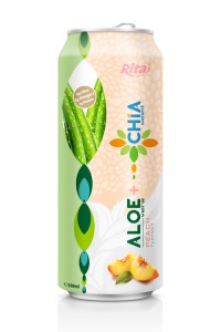 500毫水蜜桃味芦荟奇亚籽饮料